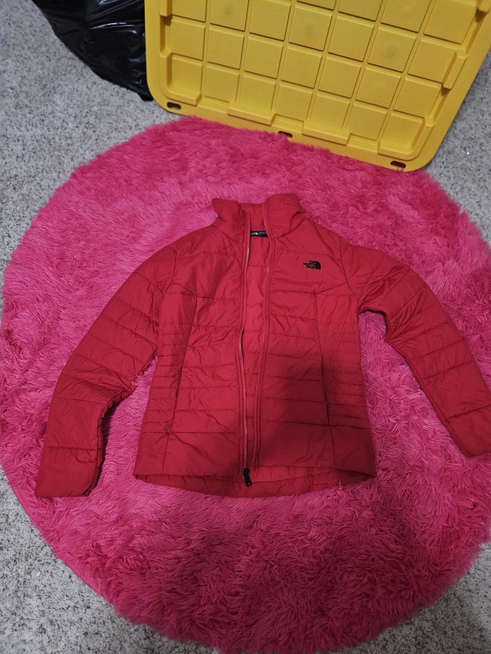 The North Face Kids' Bright Red Quilted Puffer Jacket